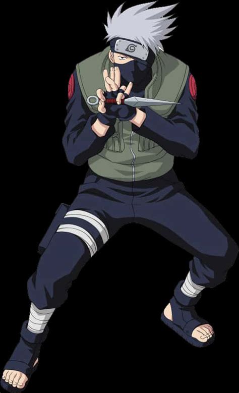 Kakashi Hatake en pose pensativa