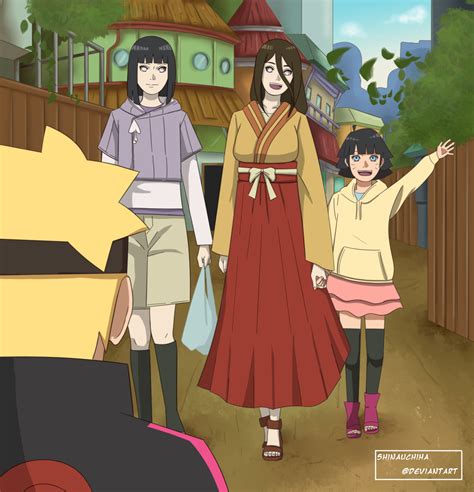 Hanabi consolando a Hinata
