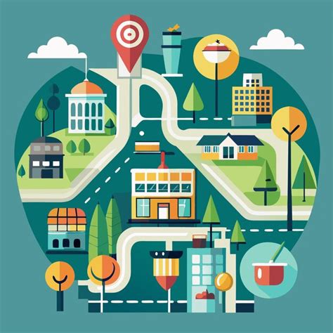 Mapa de South Park con puntos de interés