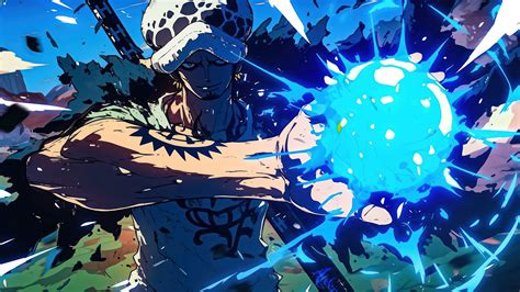 Ilustración de Trafalgar D. Water Law robando un corazón