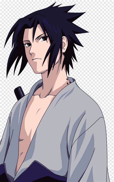 Ilustración de Sasuke Uchiha con un solo brazo