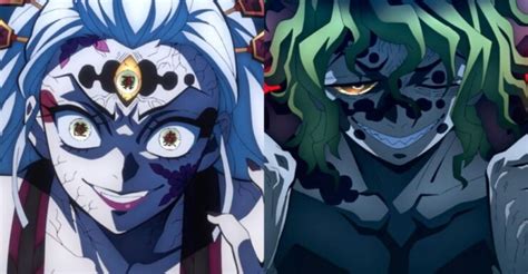 Daki y Gyutaro, hermanos y Luna Superior Seis