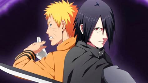 Naruto y Sasuke enfrentándose en el Puente de Cielo y Tierra