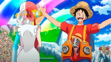 Uta y Luffy de niños en One Piece Film Red