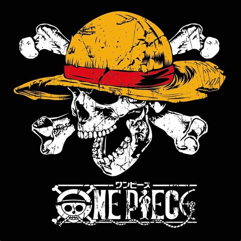 Ejemplo de camiseta estilo calavera y mapa de One Piece