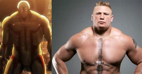 Comparación visual: Titán Acorazado y Brock Lesnar