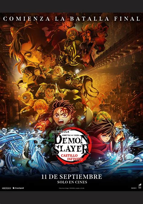 Cartel promocional de Demon Slayer: El Castillo Infinito