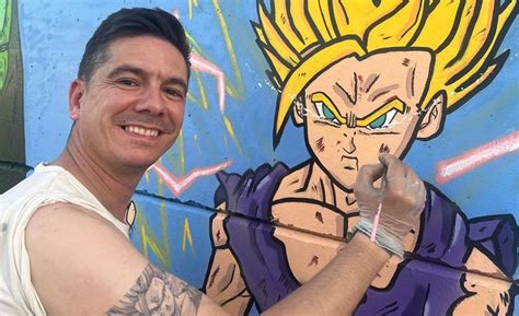 Mural de Dragon Ball en Carmona