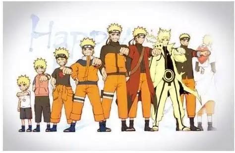 Evolución de Naruto Uzumaki a lo largo de la serie
