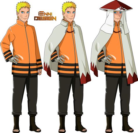 Ilustración de la familia Uzumaki en Boruto: Naruto Next Generations