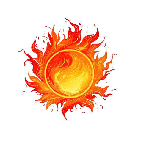 Representación de la Respiración del Sol con elementos de fuego y sol