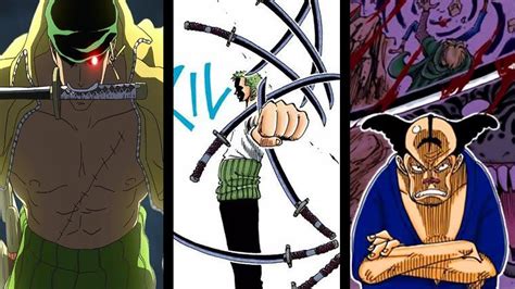 Zoro con sus tres espadas