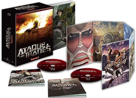 Portada de la edición coleccionista Blu-ray de Ataque a los Titanes