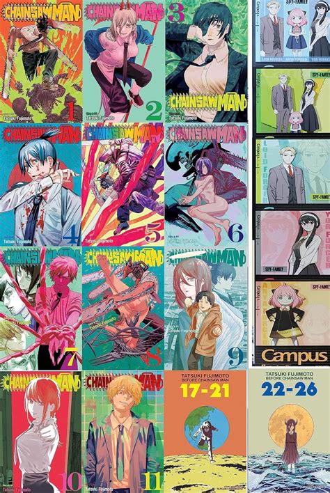 Portadas de los volúmenes de Chainsaw Man