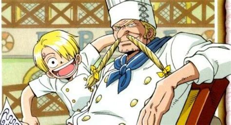 Sanji y Zeff compartiendo en la isla desierta