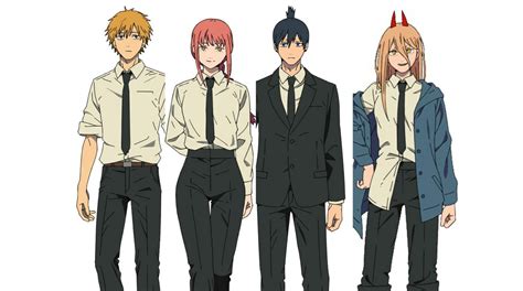 Personajes de Chainsaw Man en una escena cotidiana