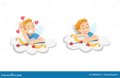 Chico con flecha de cupido