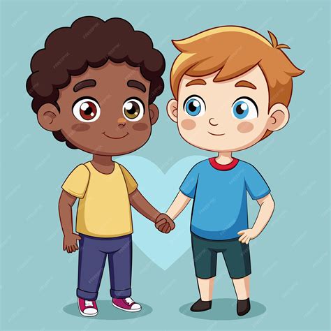 Dos chicos tomados de la mano