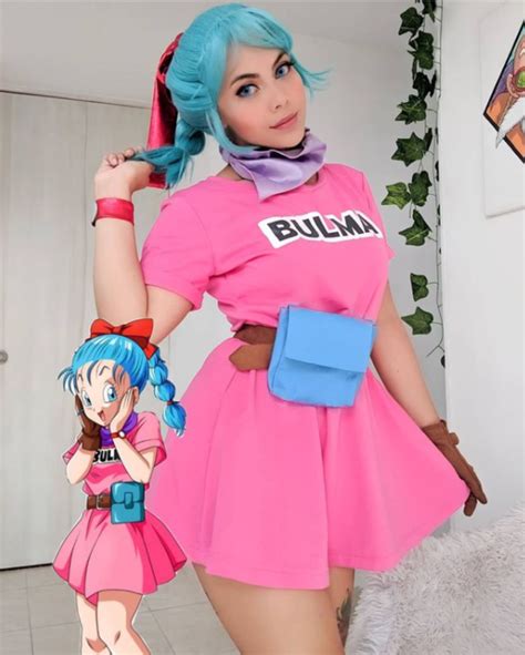 Bulma con su atuendo conceptual de Dragon Ball
