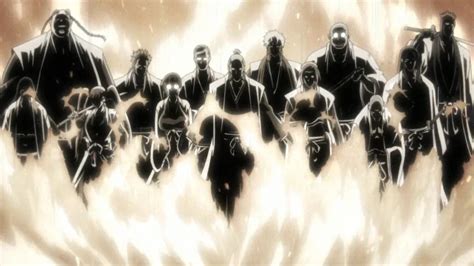 Estructura de los 13 escuadrones de Shinigamis