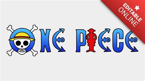 Logo de One Piece con elementos de Burger King