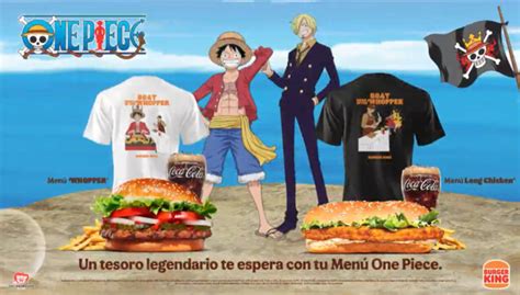 Camisetas de edición limitada de One Piece de Burger King