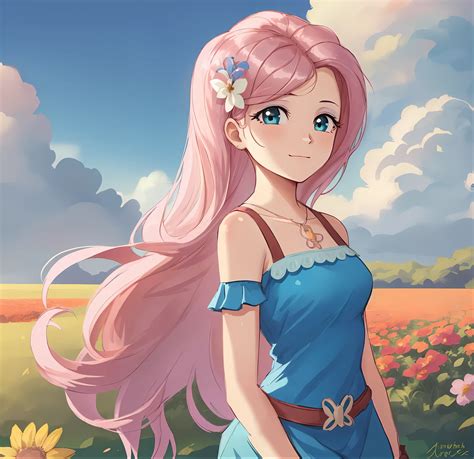 Ilustración de Sakura Haruno con cabello rosa y ojos verdes, mirando con curiosidad un cuadro antiguo