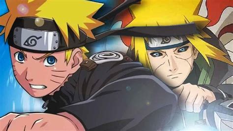 Representación del encuentro entre Naruto y Minato en su mundo interior