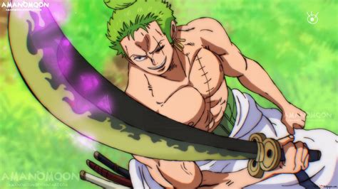 Roronoa Zoro empuñando a Enma