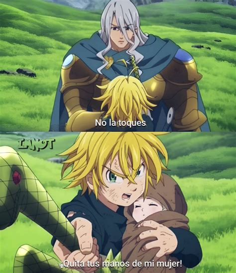 Ilustración del ciclo de reencarnaciones de Elizabeth y la maldición de Meliodas