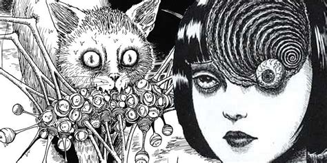 Ilustración de Junji Ito con monstruos grotescos