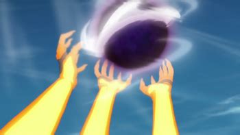 Naruto utilizando múltiples Rasen Shuriken de Bola Bestia con Cola