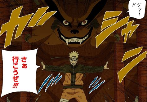 Kurama y Naruto listos para la acción