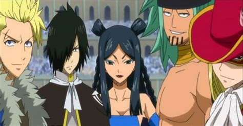 Mavis animando a los miembros de Fairy Tail