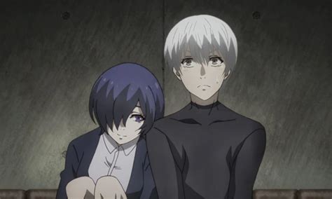 Una imagen de Kaneki y Touka juntos, simbolizando su relación.