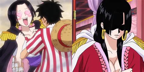Las Hermanas Boa con Luffy