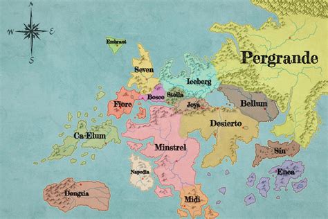 Mapa de Fiore Fairy Tail