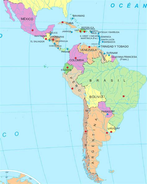 Mapa de Latinoamérica con horarios de estreno de anime