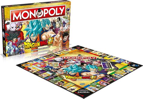 Colección de juegos de mesa de Dragon Ball en una tienda