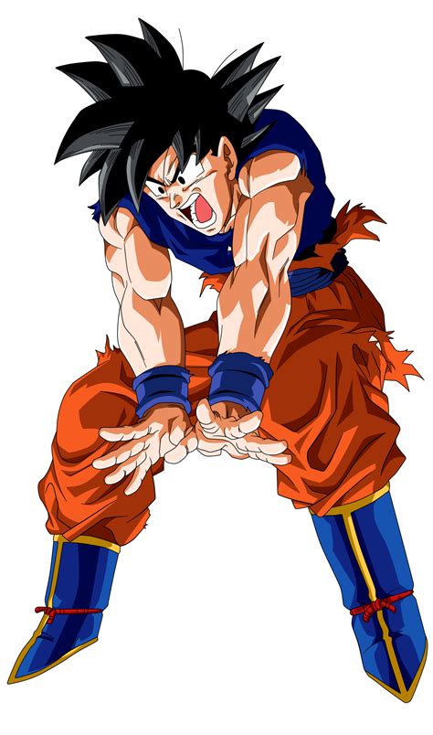 Goku lanzando la Genkidama