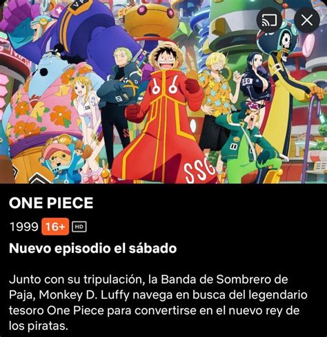 Calendario de lanzamiento de episodios de One Piece en Netflix