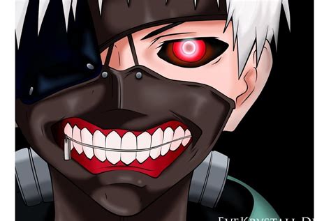 Kaneki Ken en modo Ghoul con su icónica máscara