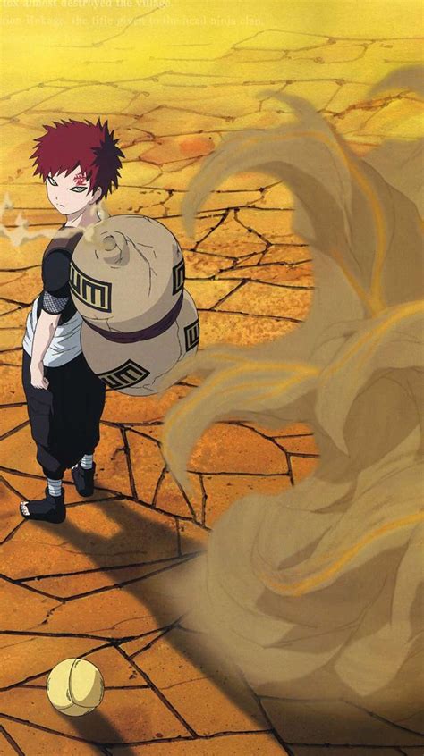 Gaara con la arena