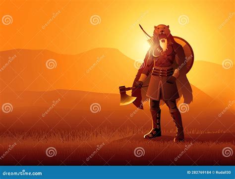 Ilustración del Berserker en Black Desert con hacha