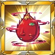 Representación del Beherit Carmesí activándose