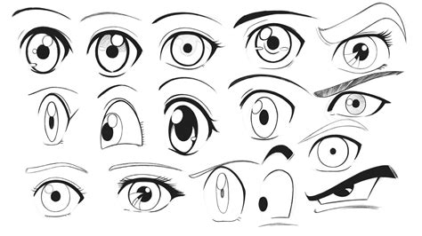 Ilustración de ojos estilo manga shojo
