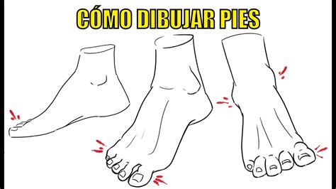 Ejemplo de cómo dibujar pies estilo manga