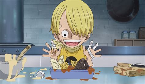 Sanji de niño con Zeff