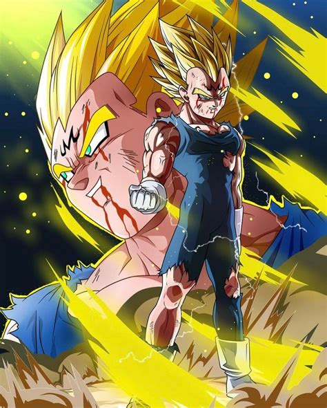 Majin Vegeta en combate