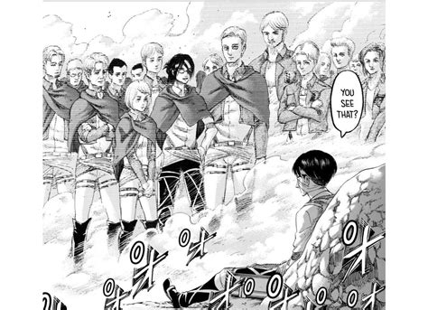 Levi y sus compañeros de escuadrón